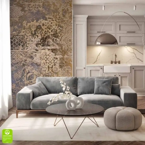 Fototapeta na wymiar - Imitująca tło w kolorze starego złota z fakturami - abstrakcyjne tło na ścianę