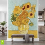 Fototapeta na wymiar - Vincent Van Gogh - Słoneczniki - Reprodukcja - artystyczna tapeta ścienna do salonu lub sypialni