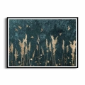 plakat-czarna-ramka-zlote-trzciny-i-ptaki-przod.webp