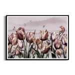 Plakat - Wiosenne czerwone tulipany