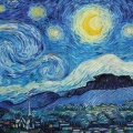 Plakat Gwiaździsta noc Vincent Van Gogh reprodukcja Decorlabs