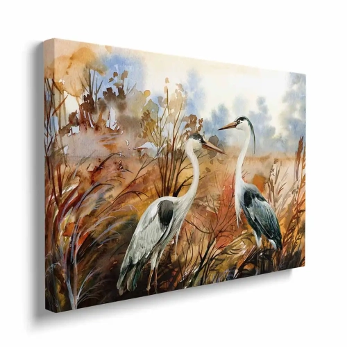 obraz-na-plotnie-czaple-na-tle-jesiennego- krajobrazu-bok.webp