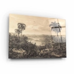 Obraz na szkle akrylowym - Retro krajobraz