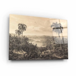 Obraz na szkle akrylowym - Retro krajobraz