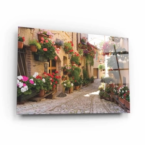 Obraz na szkle akrylowym - Urokliwa włoska uliczka 3d w Spello
