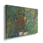 Obraz na płótnie - Gustav Klimt - Wiejski ogród ze słonecznikami