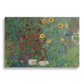 obraz-na-plotnie-gustav-klimt-wiejski-ogrod-ze-slonecznikami-przod.webp