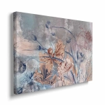 Obraz na płótnie - Kwiaty na przetartym tle