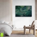 obraz-szklo-zielone-abstrakcyjne-fale-wnetrze.webp