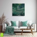 obraz-na-plotnie-zielone-abstrakcyjne-fale-wnetrze-kwadrat.webp