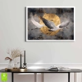 plakat-biala-ramka-phoenix-lecacy-nad-zlotym-ksiezycem-wnetrze.webp