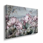 Obraz na płótnie - Kwiaty lotosu na wodzie