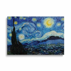 Obraz na szkle - Vincent Van Gogh - Gwiaździsta noc