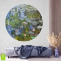 Fototapeta-okragla- claude-monet-lilie-wodne-wnetrze.webp