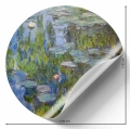 Fototapeta-okragla- claude-monet-lilie-wodne-naklejka.webp