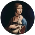 fototapeta-okragla-leonardo-da-vinci-dama-z-gronostajem.webp