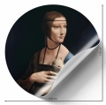fototapeta-okragla-leonardo-da-vinci-dama-z-gronostajem-naklejka.webp