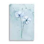 Obraz na szkle - Niebieskie kwiaty I