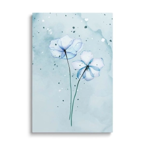 Obraz na szkle - Niebieskie kwiaty I