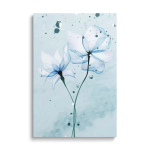 Obraz na szkle - Niebieskie kwiaty III