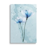 Obraz na szkle - Niebieskie kwiaty II