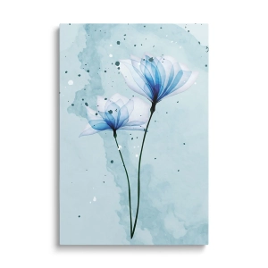 Obraz na szkle - Niebieskie kwiaty II